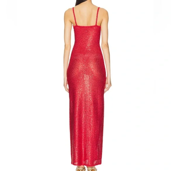 Lovers + Friends Red Sequin Maxi Dress - Picture 3 of 6